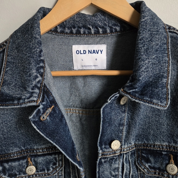 OLD NAVY Short Blue Jean Jacket - Picture 3 of 8